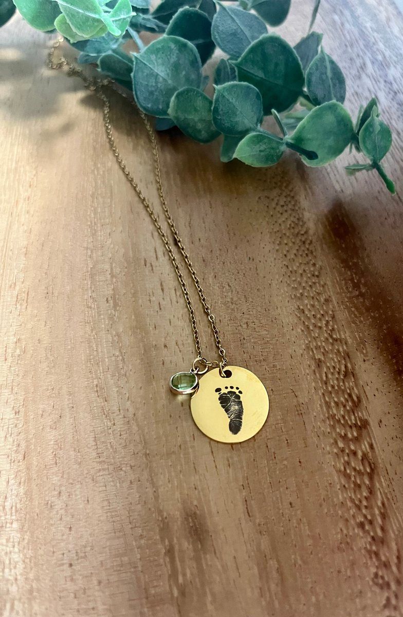 Birth Stone Necklace by Thomsen Customs