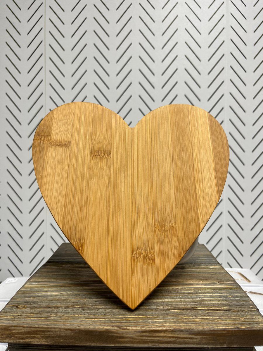 Heart Bamboo Cutting Board by Thomsen Customs