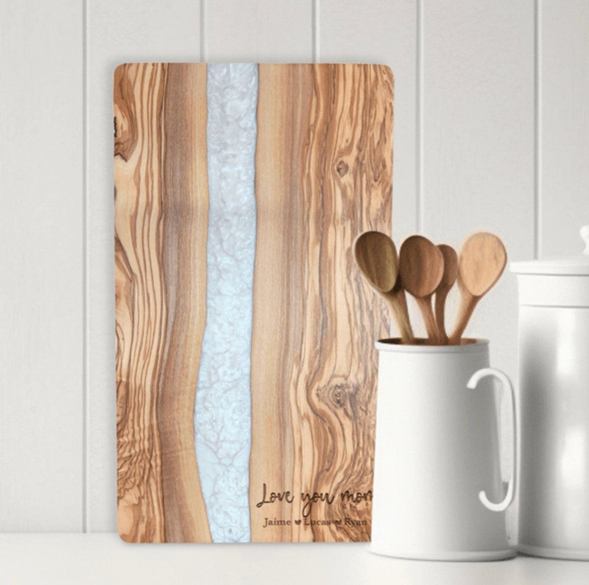 Olive Wood/Resin Cutting Board by Thomsen Customs