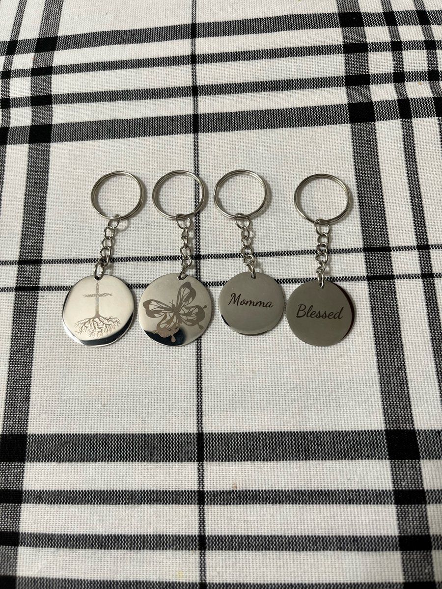 Polished Stainless Steel Keychains by Thomsen Customs