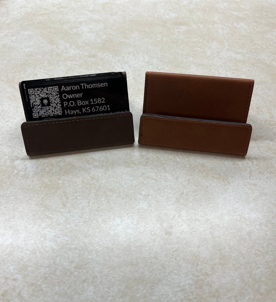 Desk Business Card Holders by Thomsen Customs