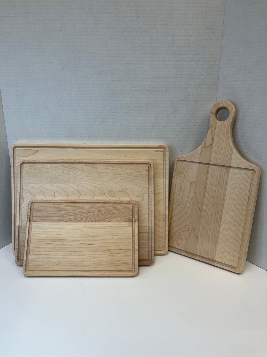 Solid Maple Cutting Board by Thomsen Customs