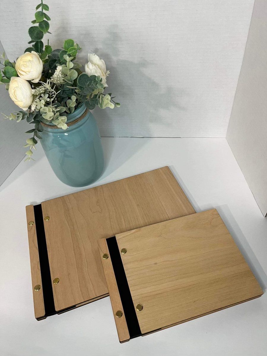 Wooden Wedding Book by Thomsen Customs