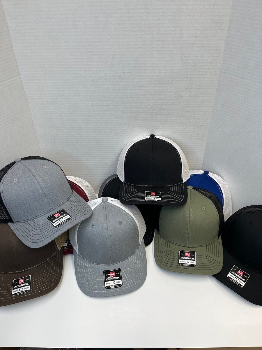 Richardson Hat w/ Personalized Leather Patch Heat Pressed by Thomsen Customs