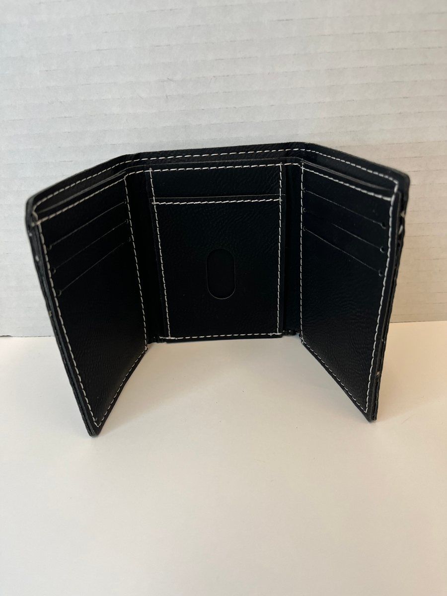 Leatherette Trifold Wallet by Thomsen Customs