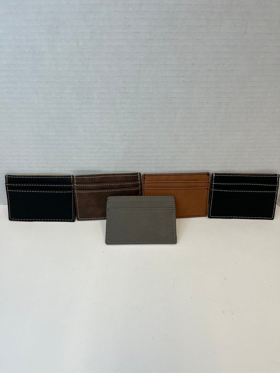 Leather Minimal Wallet with Pouch, Slots, and Money Clip by Thomsen Customs