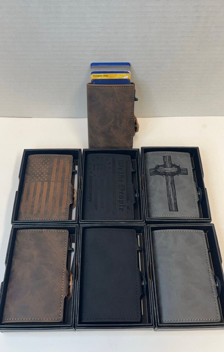 Leather Pop Up Wallet by Thomsen Customs
