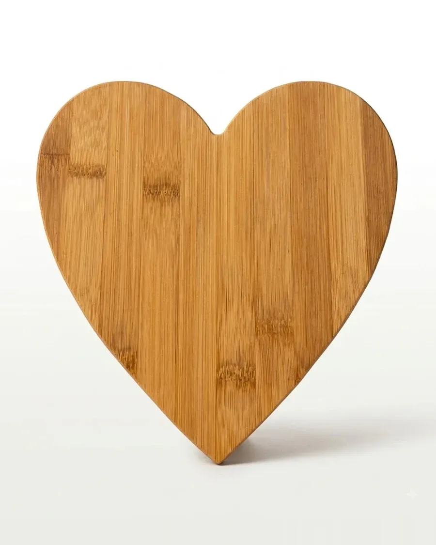 Heart Bamboo Cutting Board by Thomsen Customs