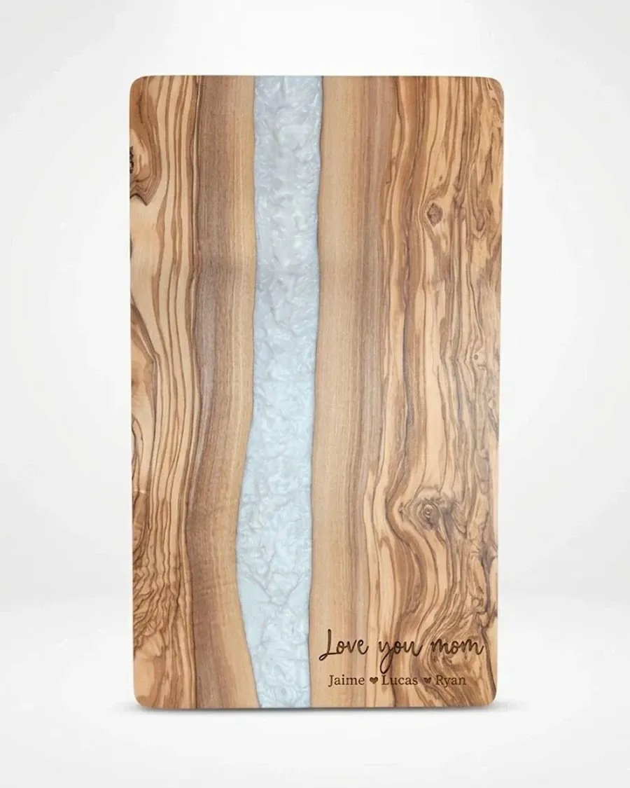 Olive Wood/Resin Cutting Board by Thomsen Customs