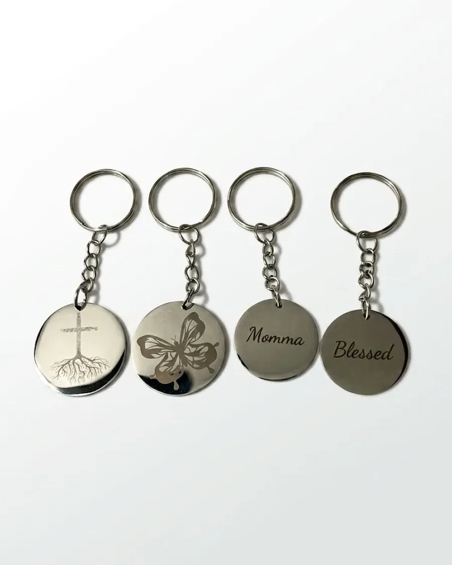 Polished Stainless Steel Keychains by Thomsen Customs