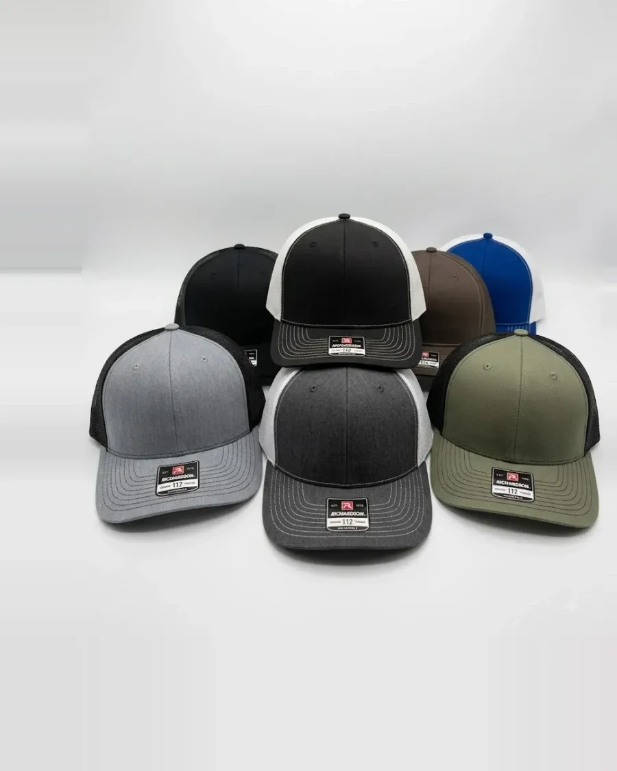 Richardson Hat w/ Personalized Leather Patch Heat Pressed by Thomsen Customs