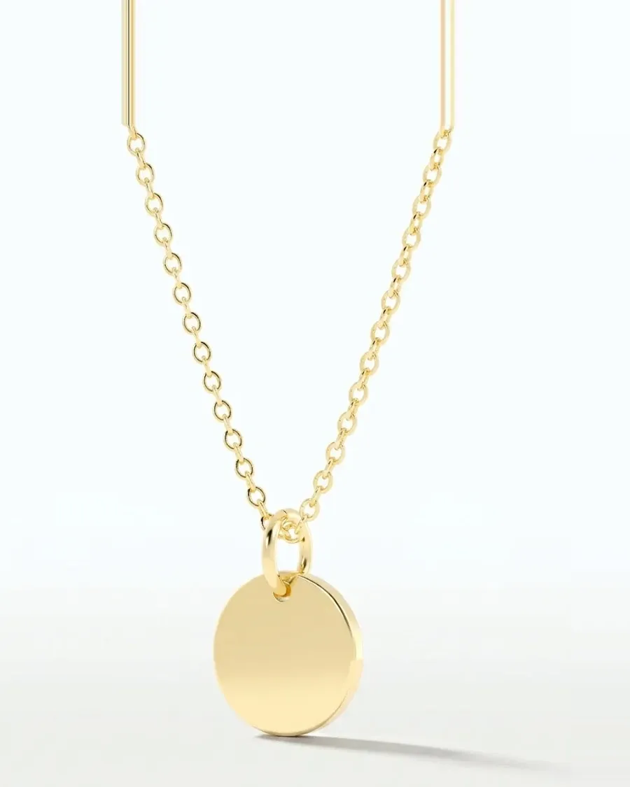 Round Pendant Necklace by Thomsen Customs