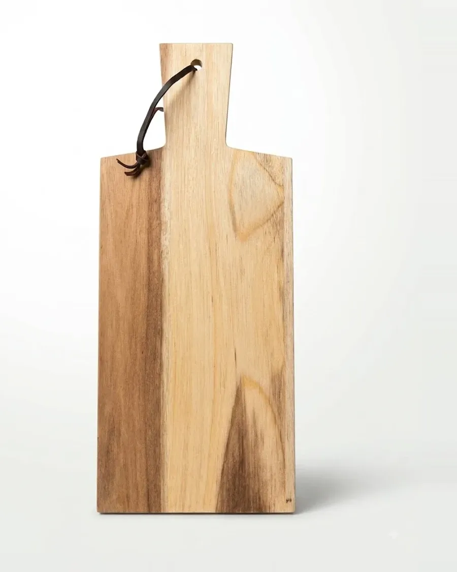 Sm Acacia Wood Cutting Board W/ Handle by Thomsen Customs