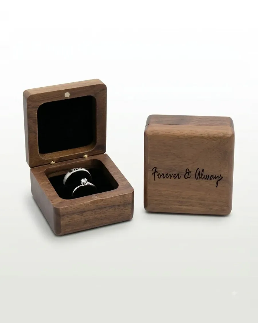 Wooden Ring Box by Thomsen Customs